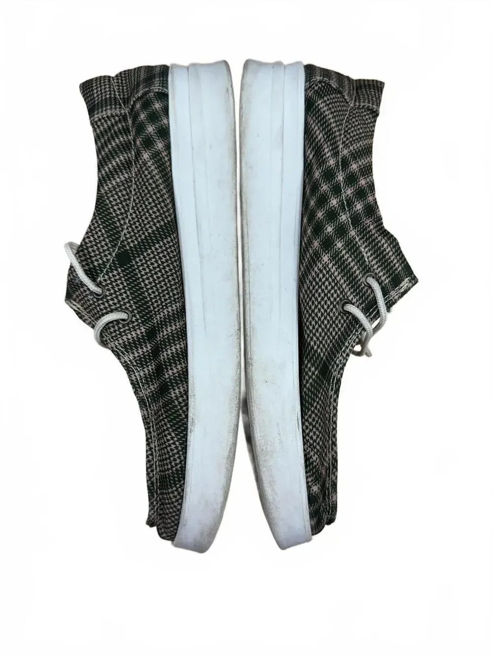 Plaid Casual Sneakers with White‎ Soles